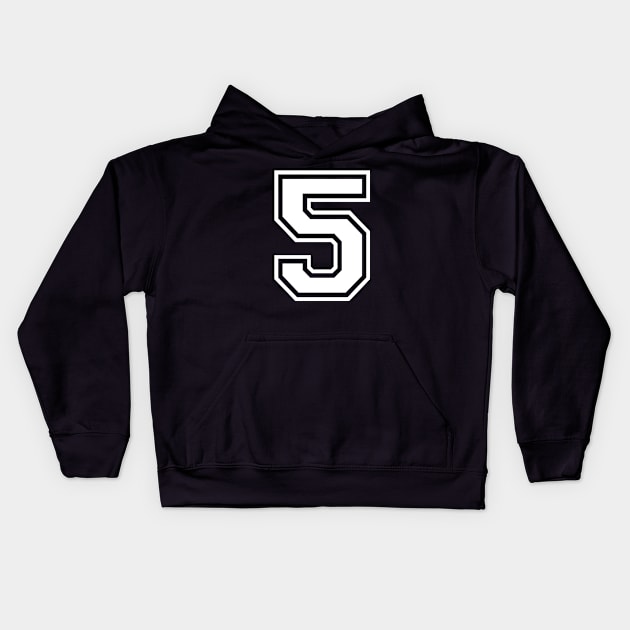 Number 5 Five Kids Hoodie by AllWellia